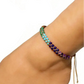 Natural stone 7 chakra anklet bracelet