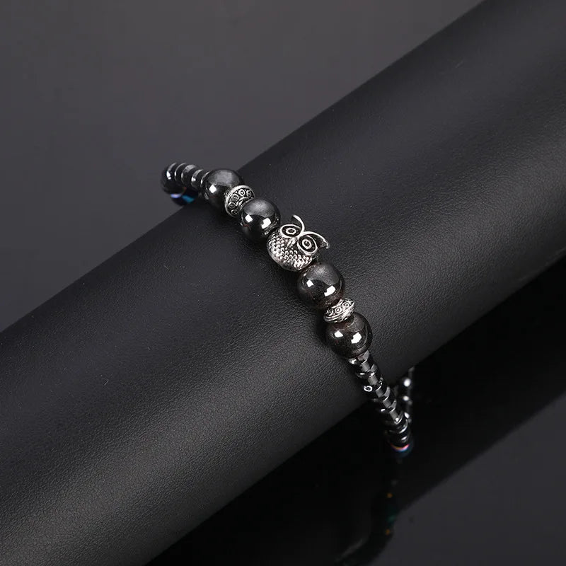 Owl ankle bracelet for women