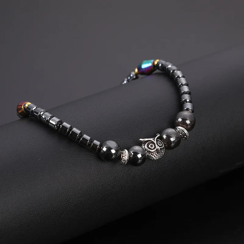 Owl ankle bracelet for women