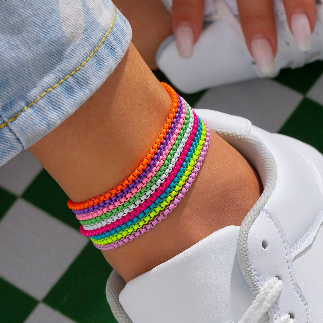 Colorful Ankle Bracelet for Women