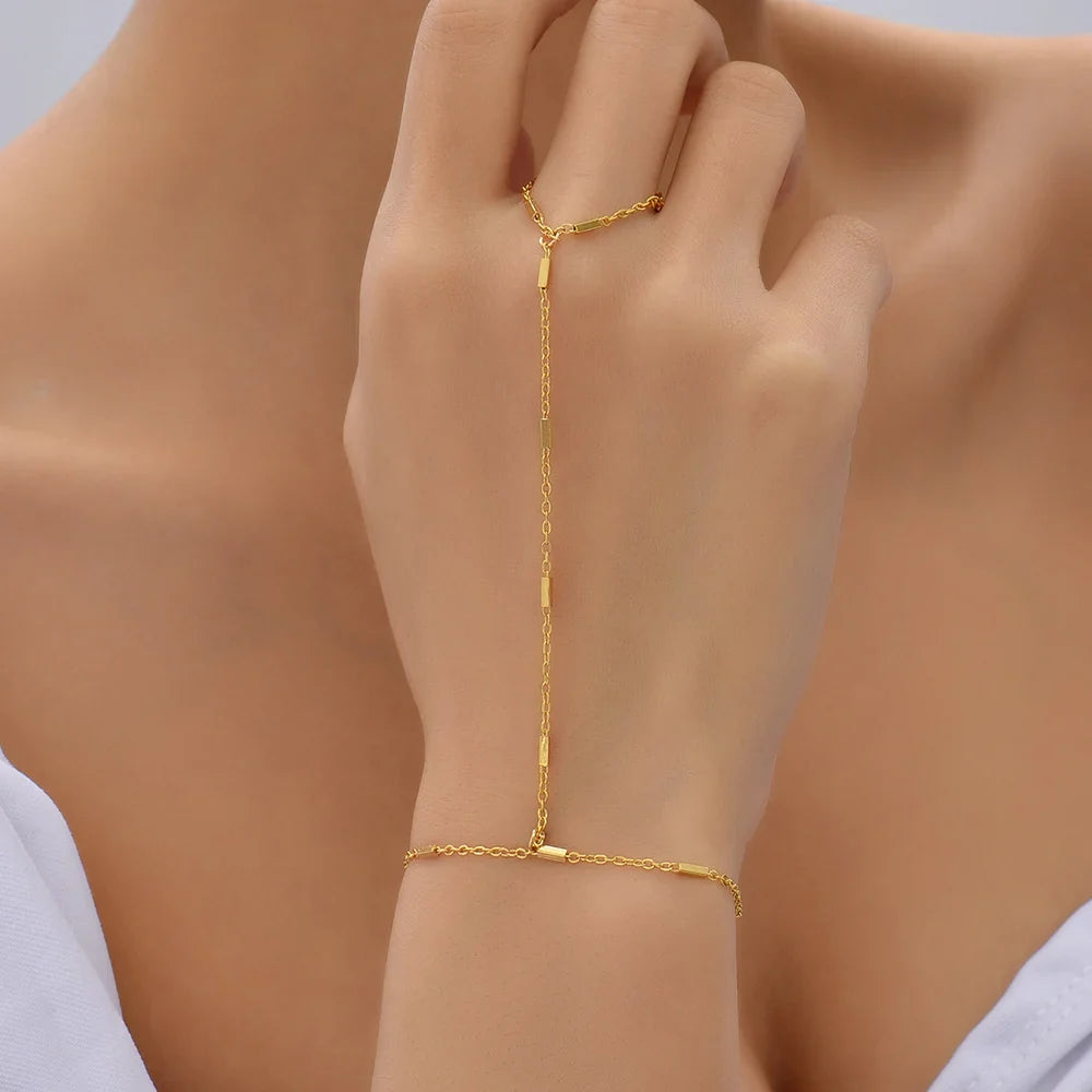 Hand Bracelet Jewelry Chain Woman Hand & Finger