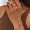 Ball Hand Bracelet Women's Jewelry Hand & Finger Chain silver
