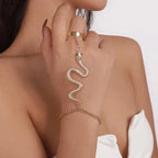 Snake Hand Bracelet Women's Jewelry Gold Hand & Finger Chain