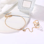 Hand Zircon Bracelet - Women's Jewelry Hand & Finger Chain