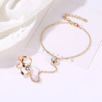 Hand Zircon Bracelet - Women's Jewelry Hand & Finger Chain