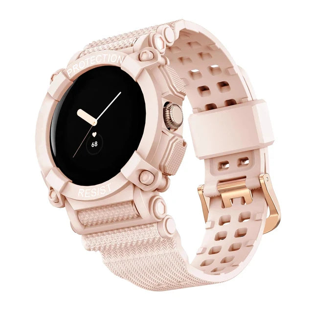 Solid Protective Strap Smartwatch Google Pixel Watch 1 & 2 pink
