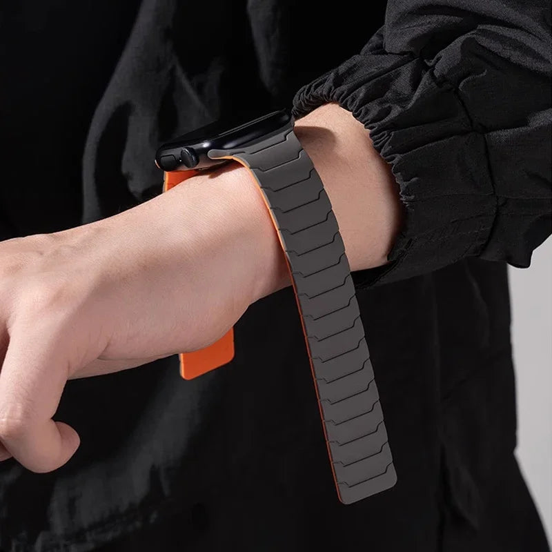 Magnetic replacement band for Apple Watch