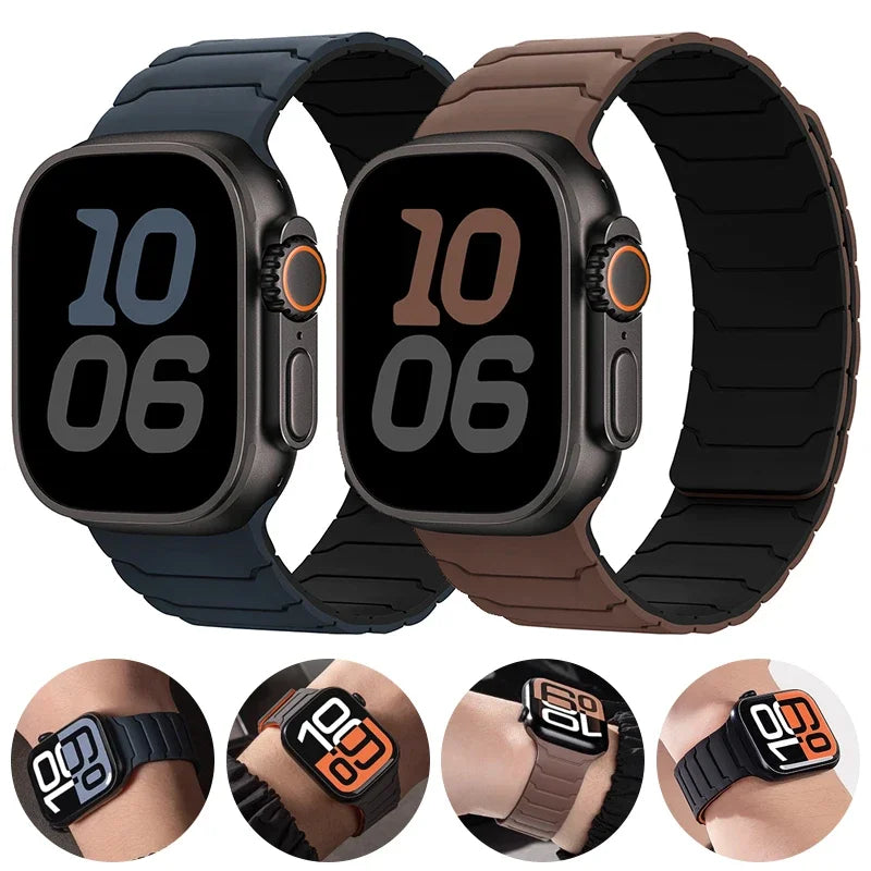 Magnetic replacement band for Apple Watch