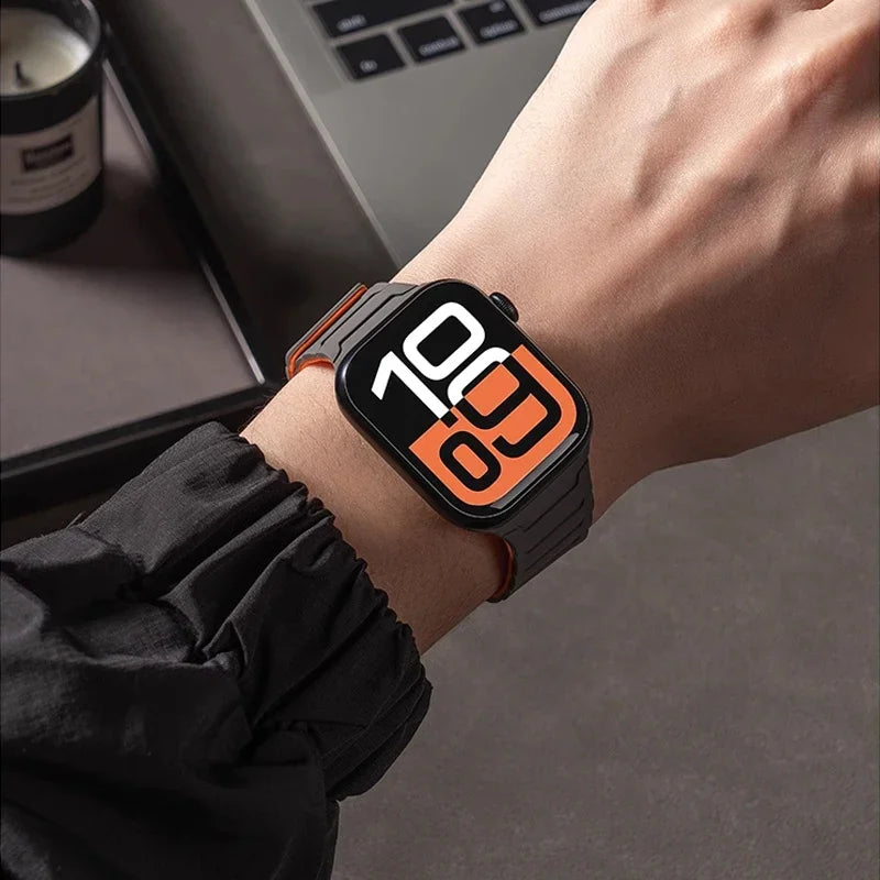 Magnetic replacement band for Apple Watch