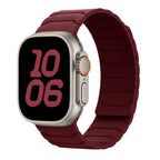 Magnetic replacement band for Apple Watch red