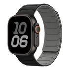 Magnetic replacement band for Apple Watch black gray