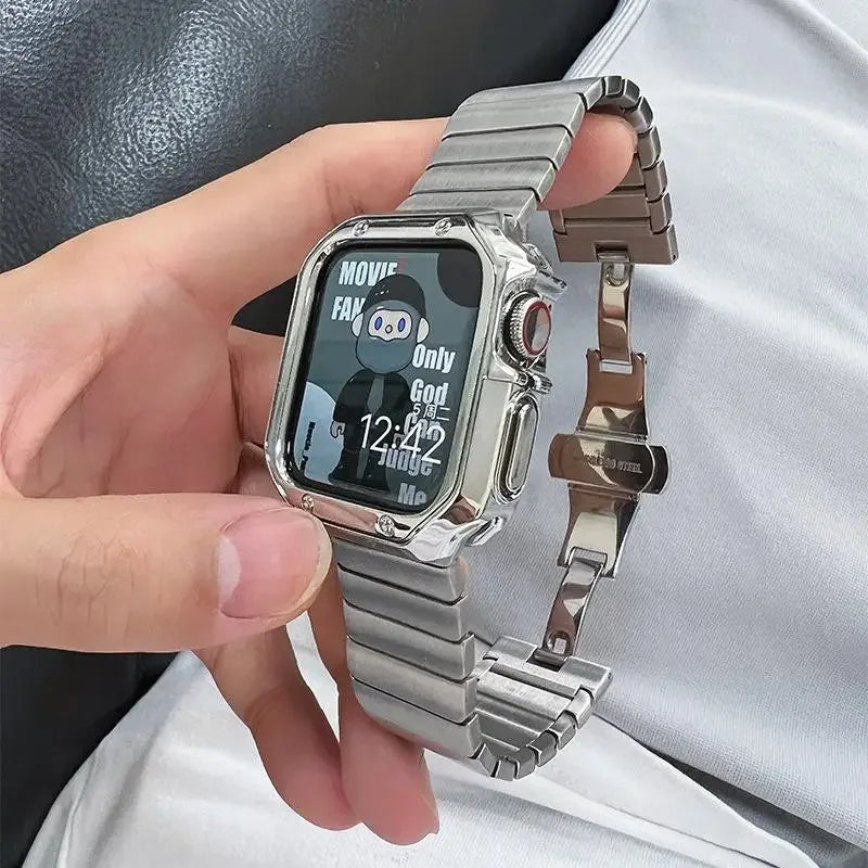 Stainless steel replacement band for Apple Watch