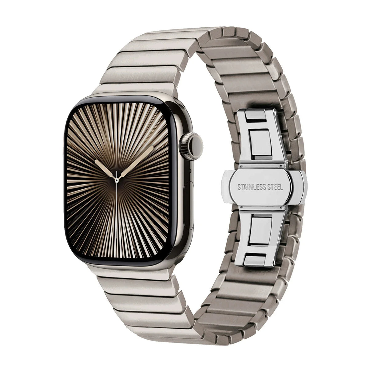 Stainless steel replacement band for Apple Watch