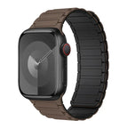 Magnetic replacement band for Apple Watch brown black
