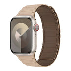 Magnetic replacement band for Apple Watch beige brown