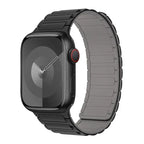 Magnetic replacement band for Apple Watch black and gray