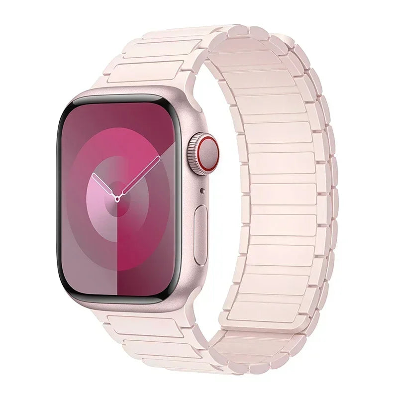 Magnetic replacement band for Apple Watch pink