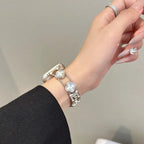 Replacement band for Apple Watch - clover design silver