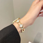 Replacement band for Apple Watch - clover design gold
