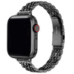 Replacement Apple Watch band in black stainless steel