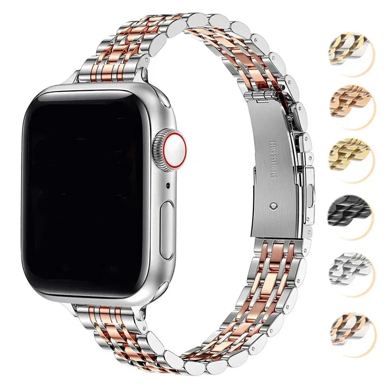 Replacement Apple Watch band in stainless steel
