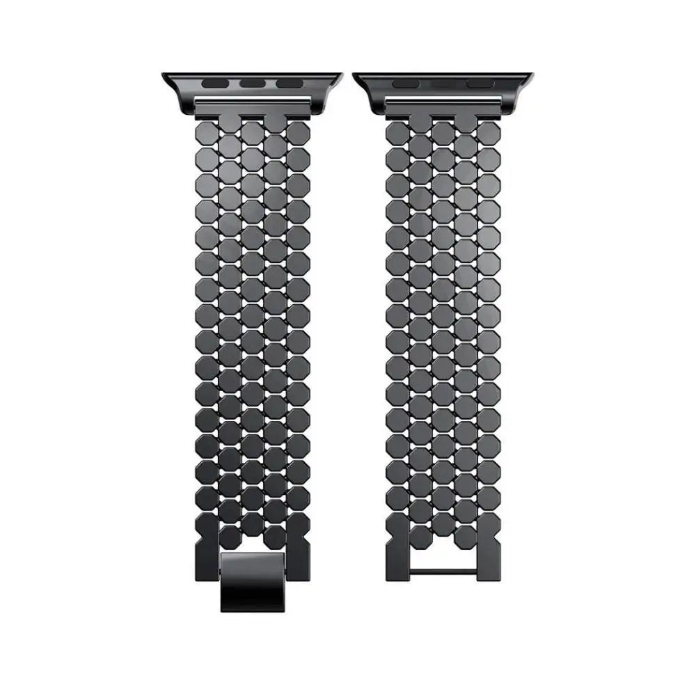 Stainless steel replacement Apple Watch band - women's black