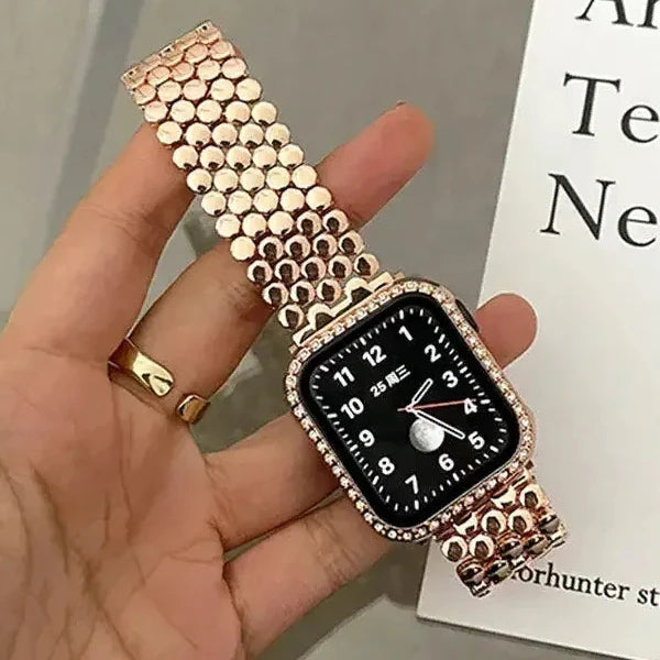 Stainless steel replacement Apple Watch band - women's gold