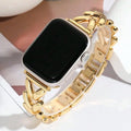 Replacement Apple Watch band in gold-tone steel