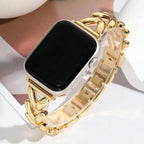 Replacement Apple Watch band in gold-tone steel