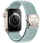 Apple Watch replacement band in cyan paracord