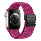Apple Watch replacement band in fuchsia paracord