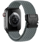Apple Watch replacement band in gray paracord
