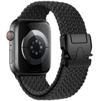 Apple Watch replacement band in black paracord