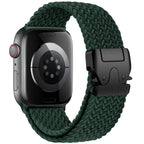 Apple Watch replacement band in green paracord