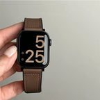 Replacement strap for Apple Watch in brown leather