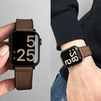Replacement strap for Apple Watch in brown leather