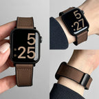 Replacement strap for Apple Watch in brown leather