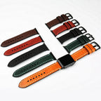 Replacement Apple Watch band in distressed leather