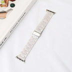 Replacement Apple Watch band in white resin