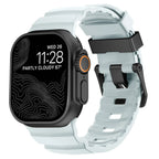 Thick blue silicone replacement band for Apple Watch