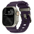 Thick purple silicone replacement band for Apple Watch