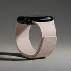Magnetic silicone replacement band for Apple Watch in beige