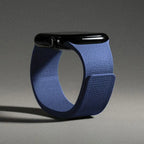 Magnetic silicone replacement band for Apple Watch in blue