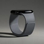 Magnetic silicone replacement band for Apple Watch in gray