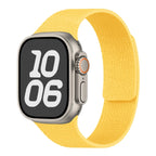 Magnetic silicone replacement band for Apple Watch in yellow