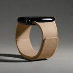 Magnetic silicone replacement band for Apple Watch in brown