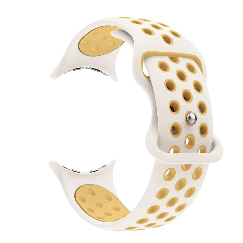 Replacement band for Google Pixel Watch 1, 2, 3, 4 41mm 45mm white and yellow