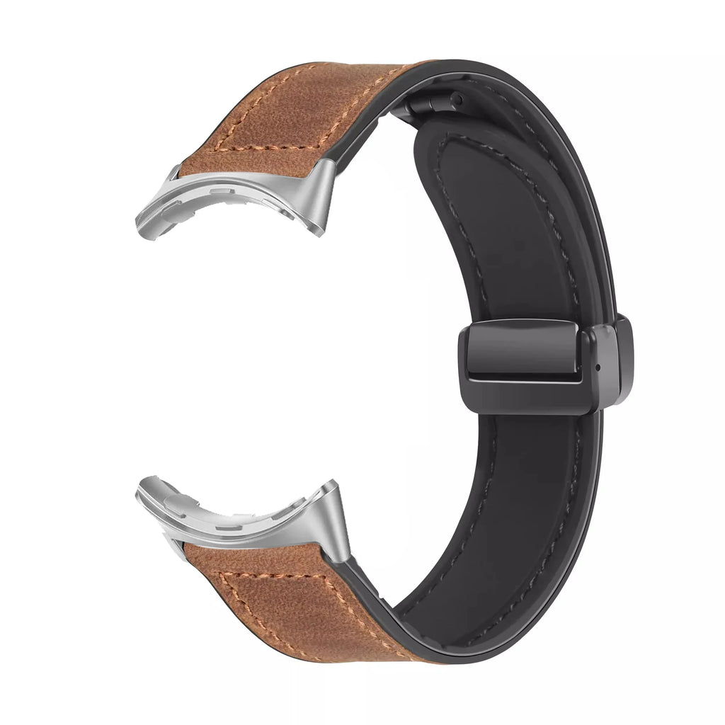 Replacement band for Google Pixel Watch 1, 2, 3, 4, 41 mm, 45 mm, brown leather 