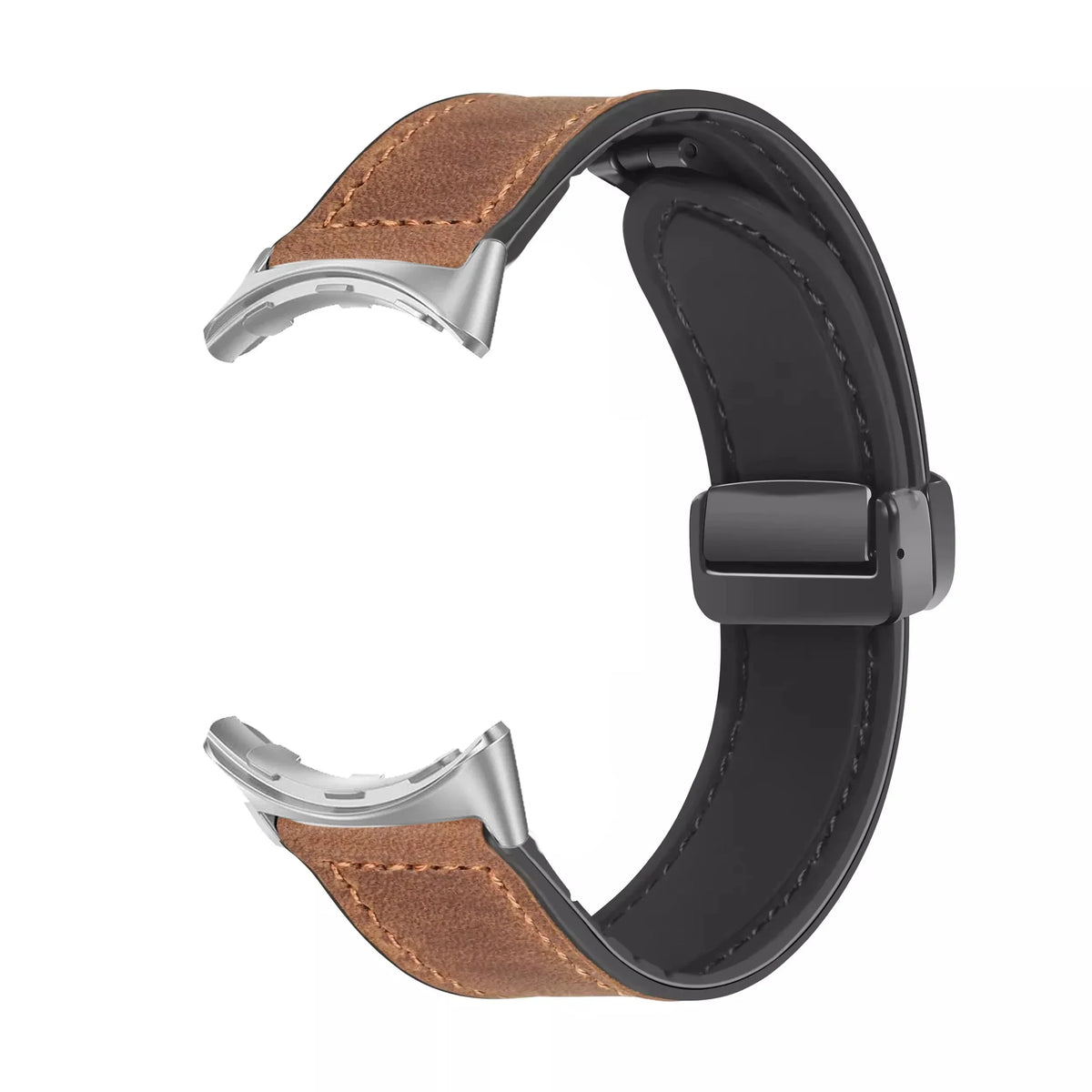 Replacement band for Google Pixel Watch 1, 2, 3, 4, 41 mm, 45 mm, brown leather 
