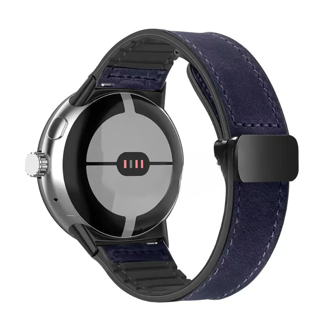 Replacement band for Google Pixel Watch in blue leather